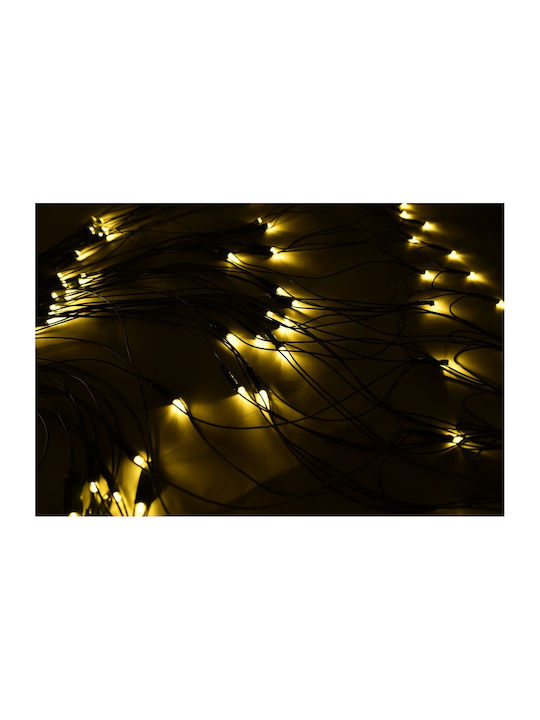 Λαμπάκια LED 2.5μ. x 200εκ. Θερμό Λευκό τύπου Δίχτυ