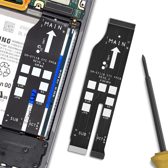 Clappio Motherboard-Abdeckung Samsung Galaxy S23 Fe Schwarz