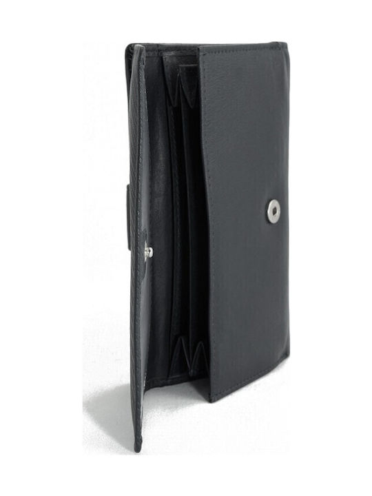 Large Leather Women's Wallet Classic Black