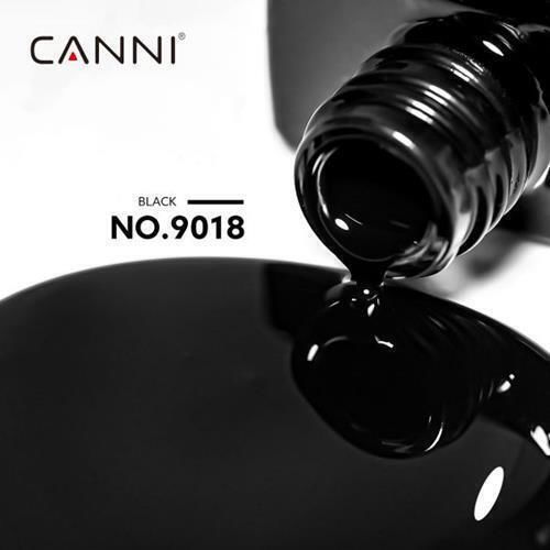 Canni Ημιμόνιμο Βερνίκι Νυχιών Black 9018 9ml