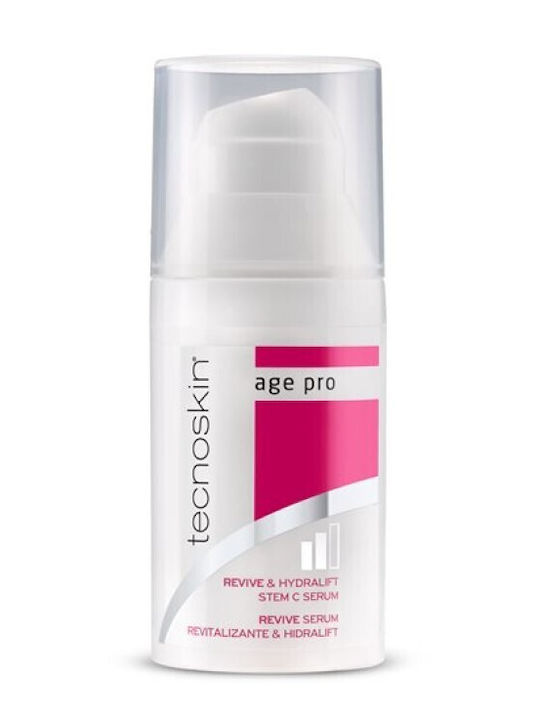 Tecnoskin Revive & Hydralift Stem C Set Îngrijire Pentru Tonifiere Cu Cadou Trusa De Cosmetice 2 Bucăți