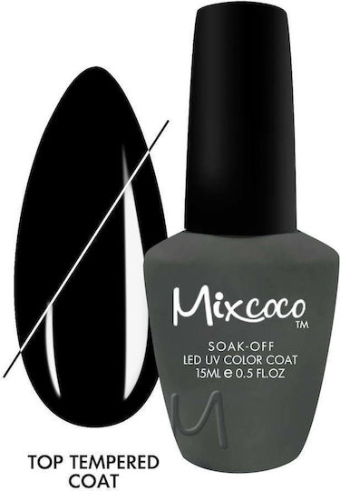 Mixcoco Ημιμόνιμο Βερνίκι Νυχιών Διάφανο 15ml