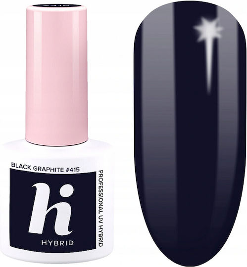 Hi Hybrid Halb-permanenter Nagellack Black Graphite 5ml 1Stück