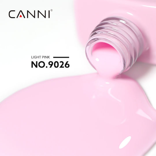 Canni Ημιμόνιμο Βερνίκι Νυχιών Light Pink 9026 9ml