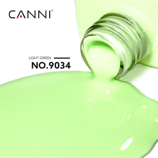 Canni Light Ημιμόνιμο Βερνίκι Νυχιών Light Green 9034 9ml