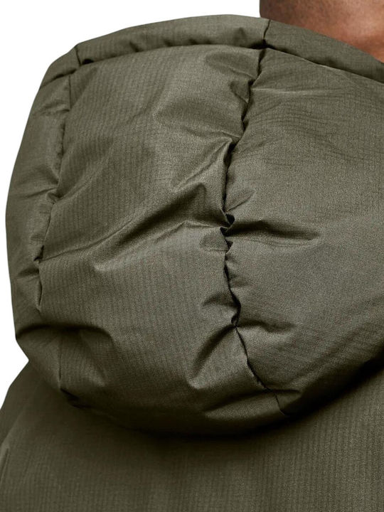 Geacă Puffer de Iarnă Olive