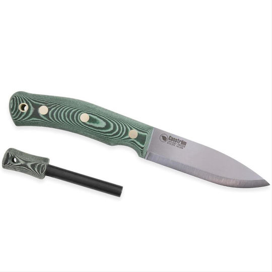 Casstrom No.10 Swedish Forest Knife Micarta Swiss Army Knife Khaki in Leather Sheath