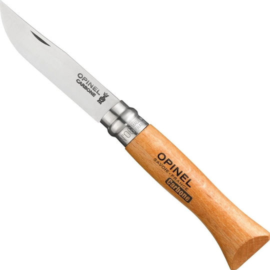 Opinel Nº6 Knife Brown with Blade made of Carbon Steel 7pcs 113060