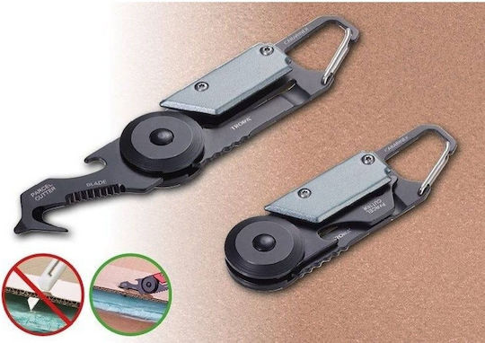 Troika Egon Multitool Schlüsselanhänger mit 5 Werkzeugen Grau
