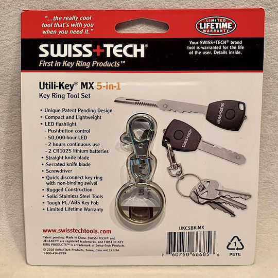 Swiss Tech Utili-Key MX Multitool Breloc Negru