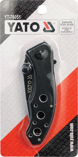 Yato Taschenmesser mit Verriegelungsmechanismus Schwarz