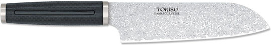Tokisu Tokisu Μαχαίρι Santoku από Δαμασκηνό Ατσάλι 18cm