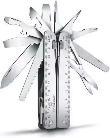 Victorinox Swisstool X Multitool Cu Mecanism De Blocare Multicolor În Husă Din Piele