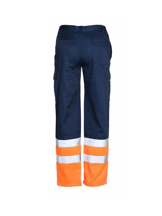 Fageo Reflektierend Arbeitshose Blau