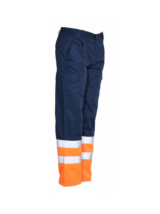 Fageo Reflektierend Arbeitshose Blau