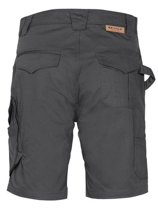 Cofra Comoros Work Shorts Gray made of Cotton
