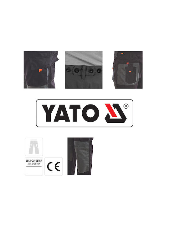 Yato Παντελόνι Εργασίας Μαύρο