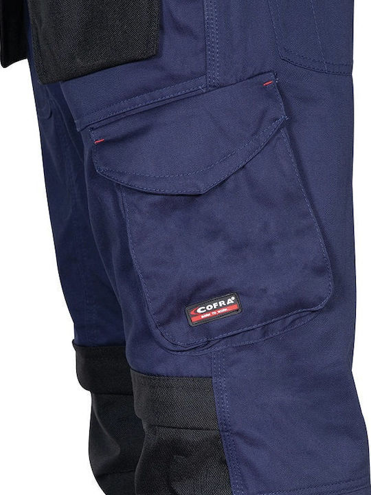 Cofra Bricklayer Work Trousers Navy Blue