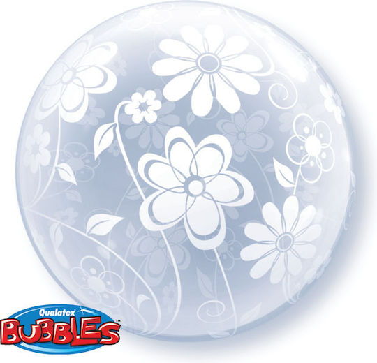 Балон Bubble Jumbo Кръгла Прозрачен Floral Patterns 51бр