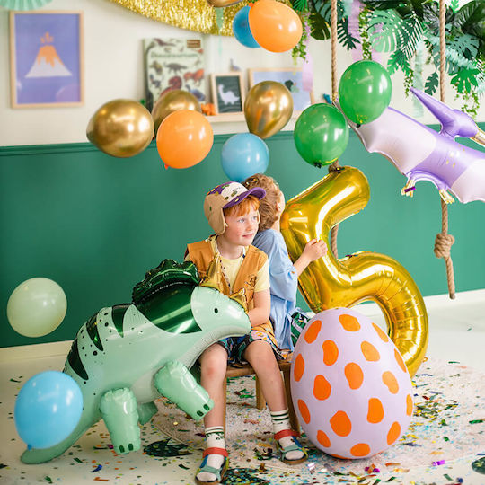 Set of 10 Balloons Latex Green 30cm