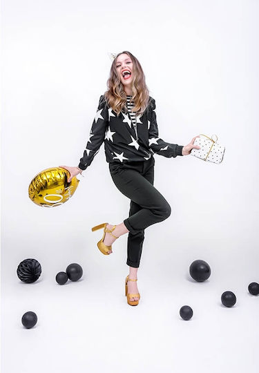 Party Deko-Folienballon 30 Jahre Gold Universal 45 Cm