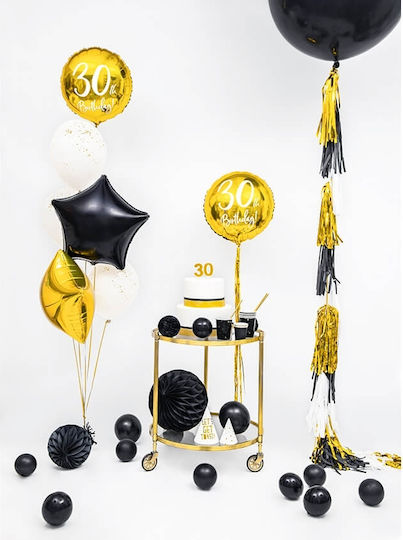 Party Deko-Folienballon 30 Jahre Gold Universal 45 Cm