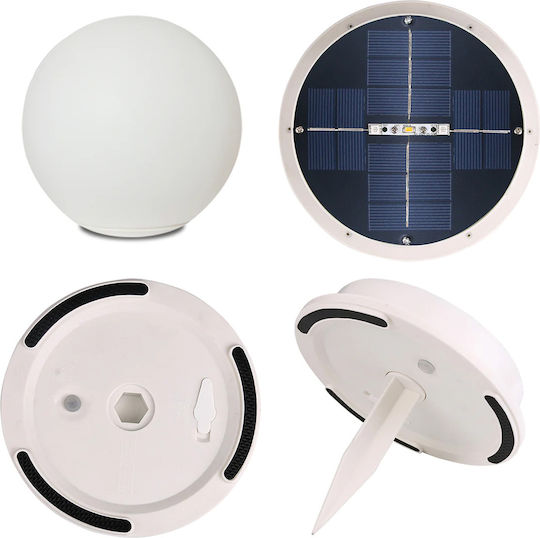 Aca Solar Light Floor Ball 1.5W Cold White 6000K with Remote Control IP54 40cmx40cmcm