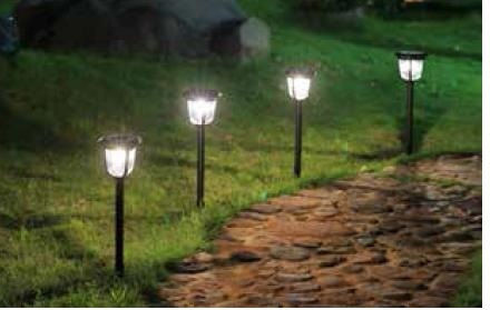 Fos me Spiked Solar Light Traffic light 10lm with Warm White Light 3000K IP44 15.3cmx13cmx55cmcm