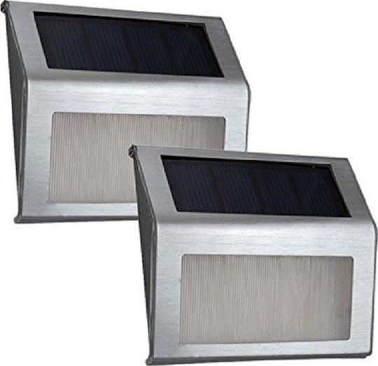 Set of 2 Wall Solar Lights with Photocell