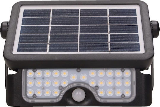 Orno Projector Solar Light 5W 500lm Natural White 4000K with Motion Sensor IP65 21.74cmx14.93cmx3.37cmcm