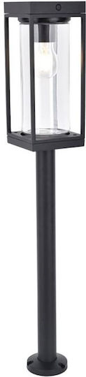 Lutec Solarleuchte Boden Column 2W 200lm Warmes Weiß 2700K mit Bewegungssensor und Fotokontakt IP44 12cmx12cmx76cmcm