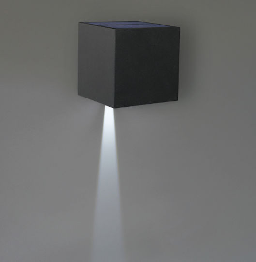 Viokef Wall Mounted Solar Light 3W 840lm Warm White 3000K with Motion Sensor IP65 15cmx15cmcm