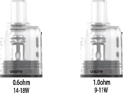 Aspire Fluffi Ersatz-Pod 3.5ml mit Widerstand 1ohm 1Stück