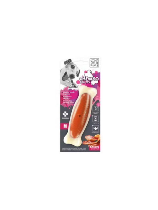 M-Pets Chewbo Bone Toy for Dogs with Flavor Bacon Medium 14εκ. Brown