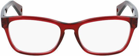 Lanvin Plastic Eyeglass Frame Red LNV2603-600