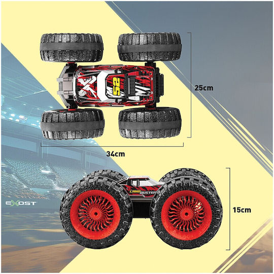 Exost Land Buster Τηλεκατευθυνόμενο Αυτοκίνητο Κόκκινο