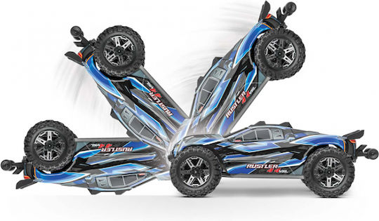 Traxxas Rustler 4X4 VXL Τηλεκατευθυνόμενο Αυτοκίνητο Κόκκινο