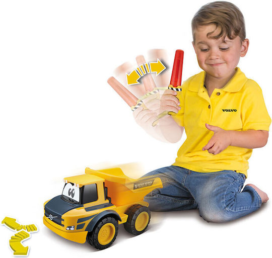 Bburago BB Junior My First RC Volvo Dump Truck Τηλεκατευθυνόμενο Δομικό Όχημα Κίτρινο