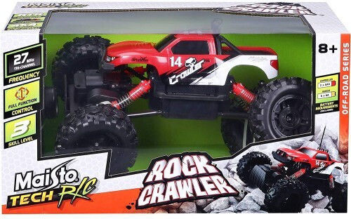 Maisto Tech New Version Rock Crawler Радиоуправляемо Автомобил Чудовищен камион Сребрист