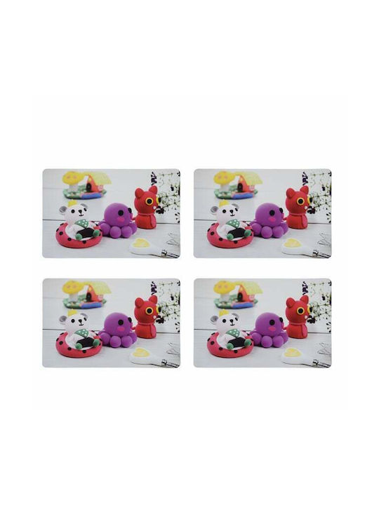 Platzdeckchen Kunststoff 43x28cm 4Stück