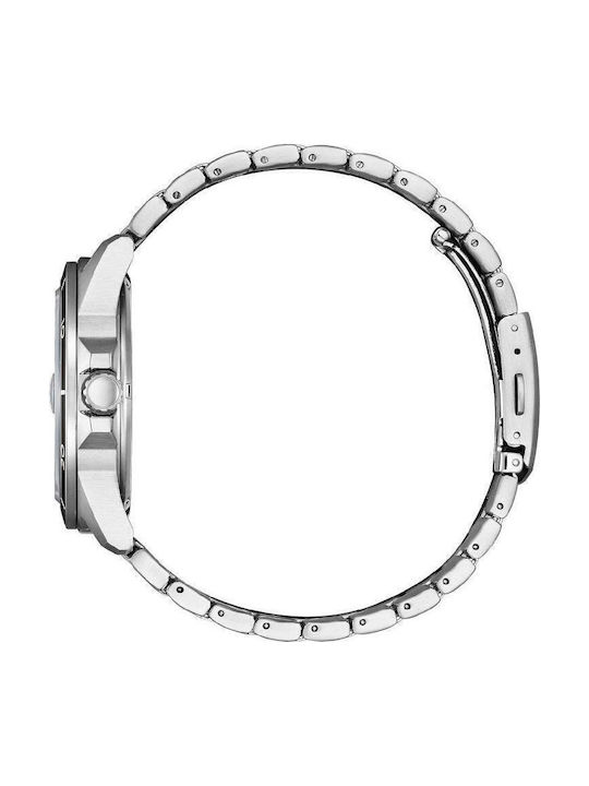 Citizen Ρολόι Eco - Drive με Μεταλλικό Μπρασελέ
