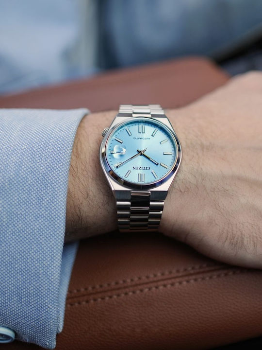Citizen Tsuyosa Men's Watch 40mm Automatic with Silver Metal Bracelet