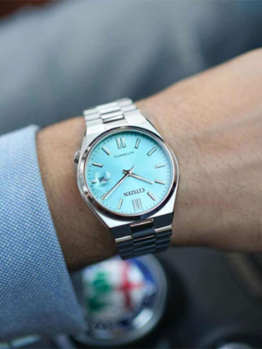 Citizen Tsuyosa Men's Watch 40mm Automatic with Silver Metal Bracelet