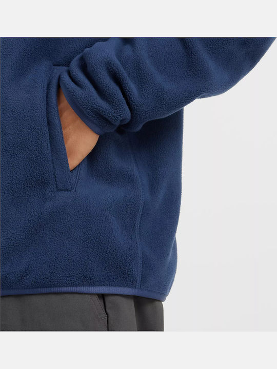 Men's Fleece Jacket Hooded Blue