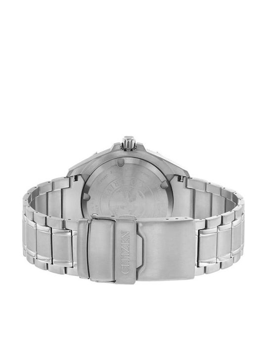 Citizen Promaster Sea Ανδρικό Ρολόι 44mm Eco - Drive με Ασημί Μεταλλικό Μπρασελέ