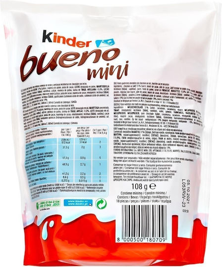 Kinder Bueno Mini Chocolate Treats 108gr