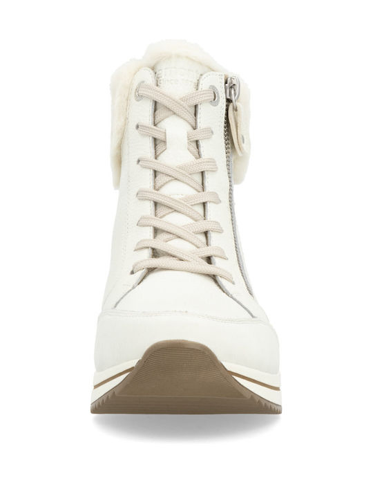 Women's Ankle Boots Platform White