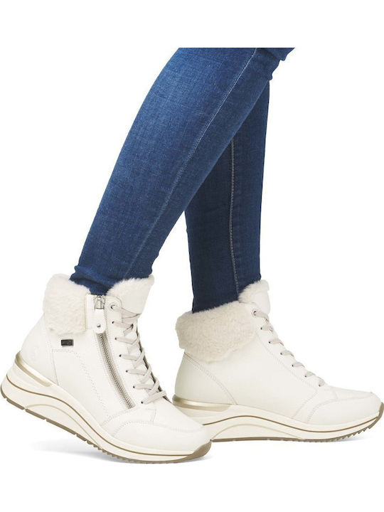Women's Ankle Boots Platform White