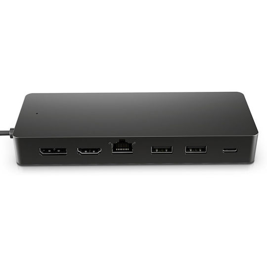 HP USB-C Docking Station με HDMI/DisplayPort 4K PD Ethernet και σύνδεση 2 Οθονών Μαύρο (50H55UT)