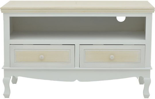 Joliene Επιδαπέδιο Λευκή Αντικέ-φυσική 100x42x61εκ. Joliene Επιδαπέδιο Λευκή Αντικέ-φυσική 100x42x61εκ.